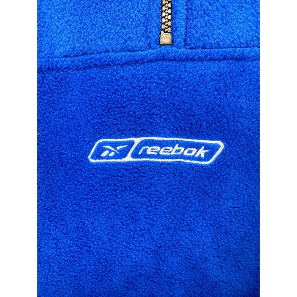 Reebok Jacket Adult XL Blue Quarter Zip Pullover Golf Long Sleeve Mock Neck Mens - Picture 6 of 11